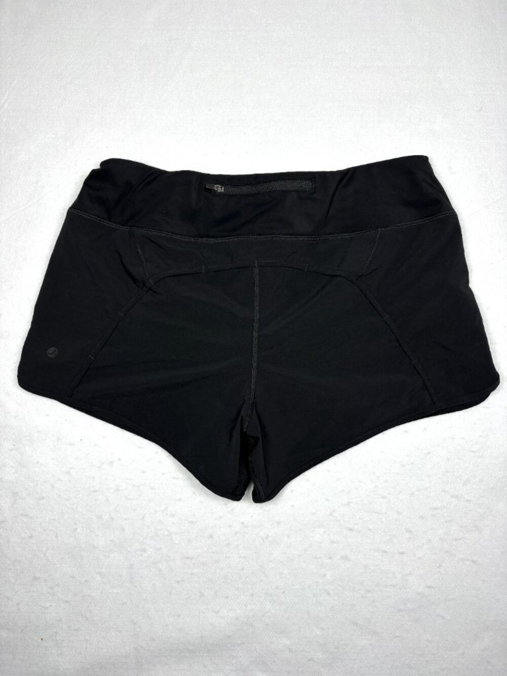 CRZ YOGA Women's Black Quick-Dry Running Shorts Lined Zip Pocket Athleisure M - Picture 2 of 6